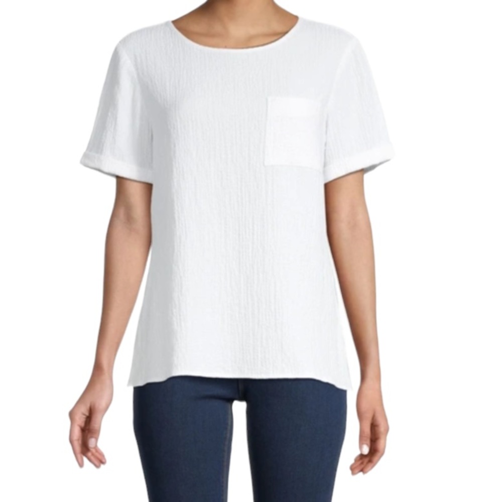 Calvin Klein Crinkle Top - Picture 1 of 8